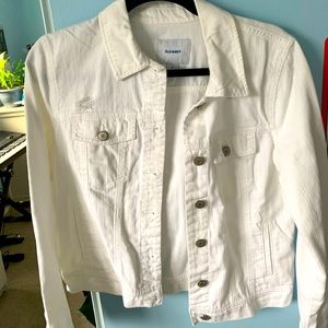White Old Navy Denim jacket 💗